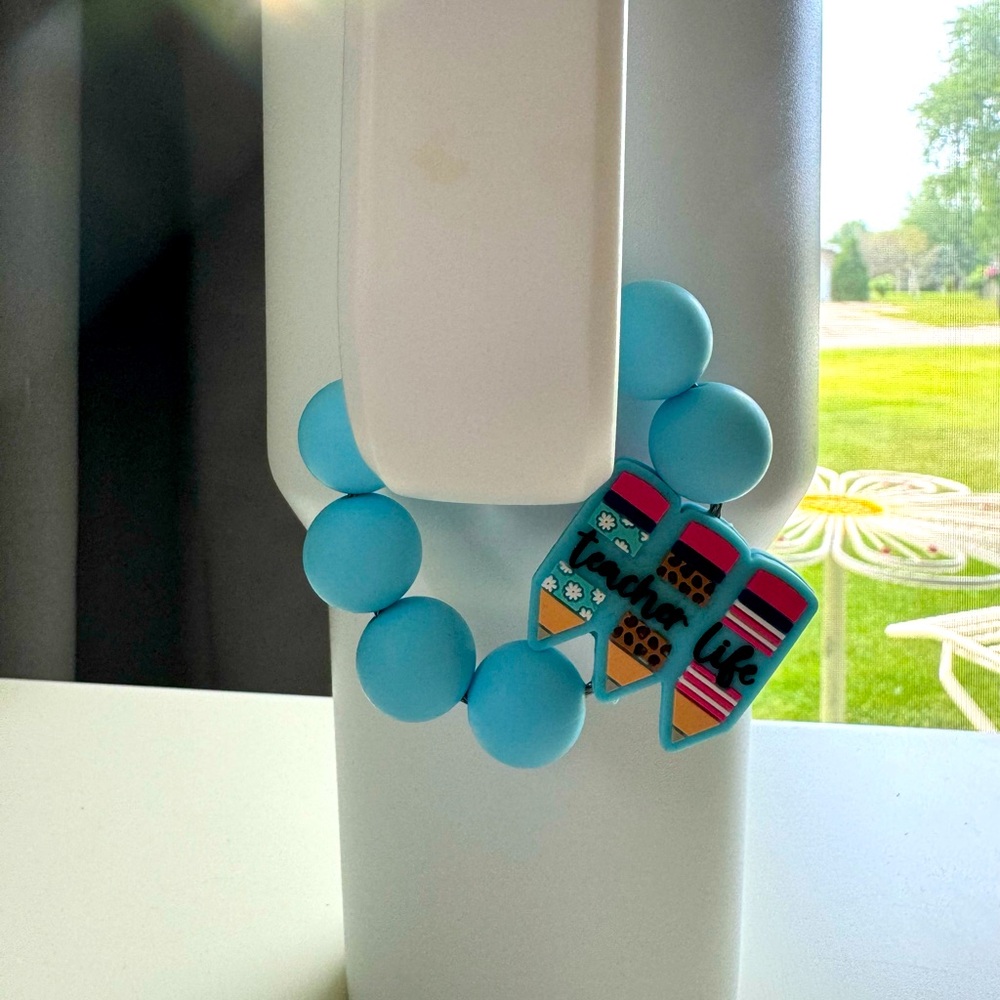 (2/$18) Teacher Life Stanley Cup /Bag Charm